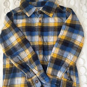 OshKosh B'gosh Blue and Yellow Plaid Shirt